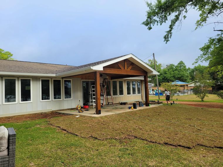 Screened room addition